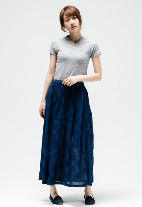 ストレッチフライス Vネックショートスリーブ Tシャツ - GREY
