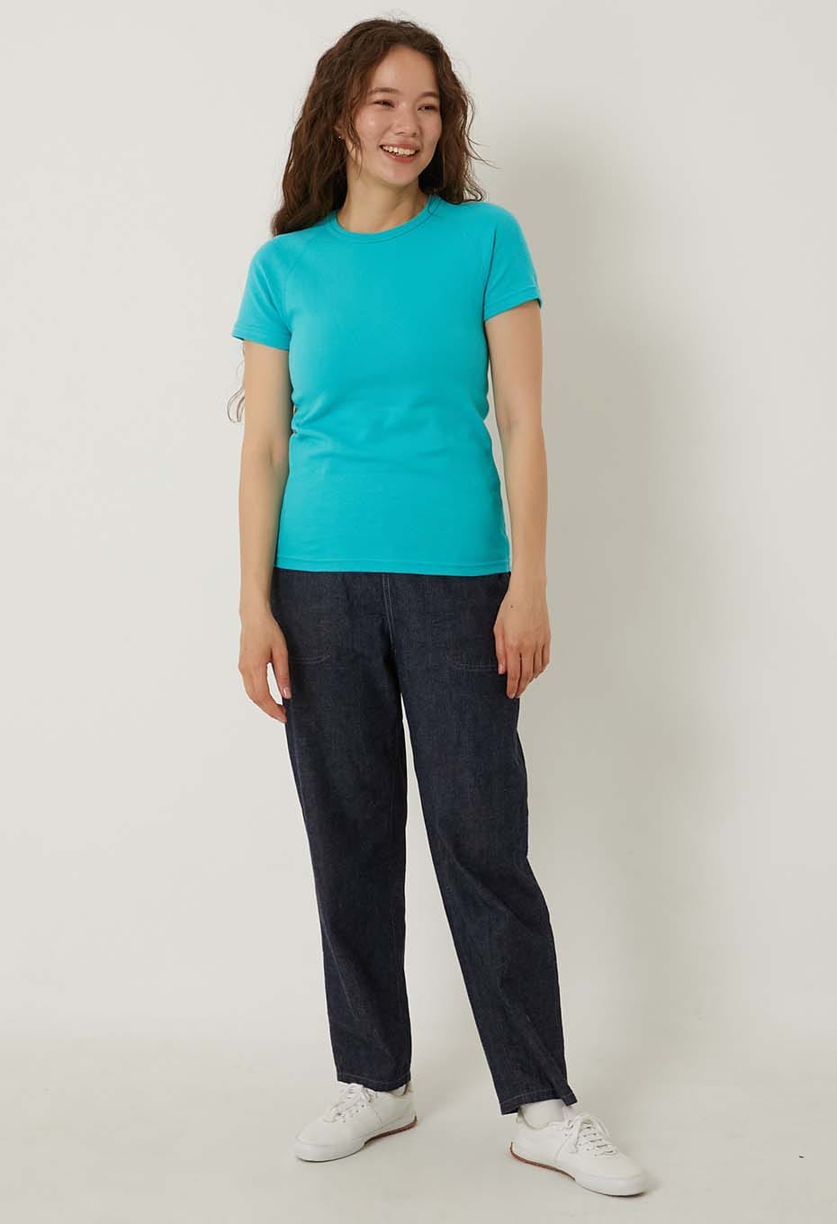 ストレッチフライス ショートスリーブ Tシャツ - TRQ BLUE
