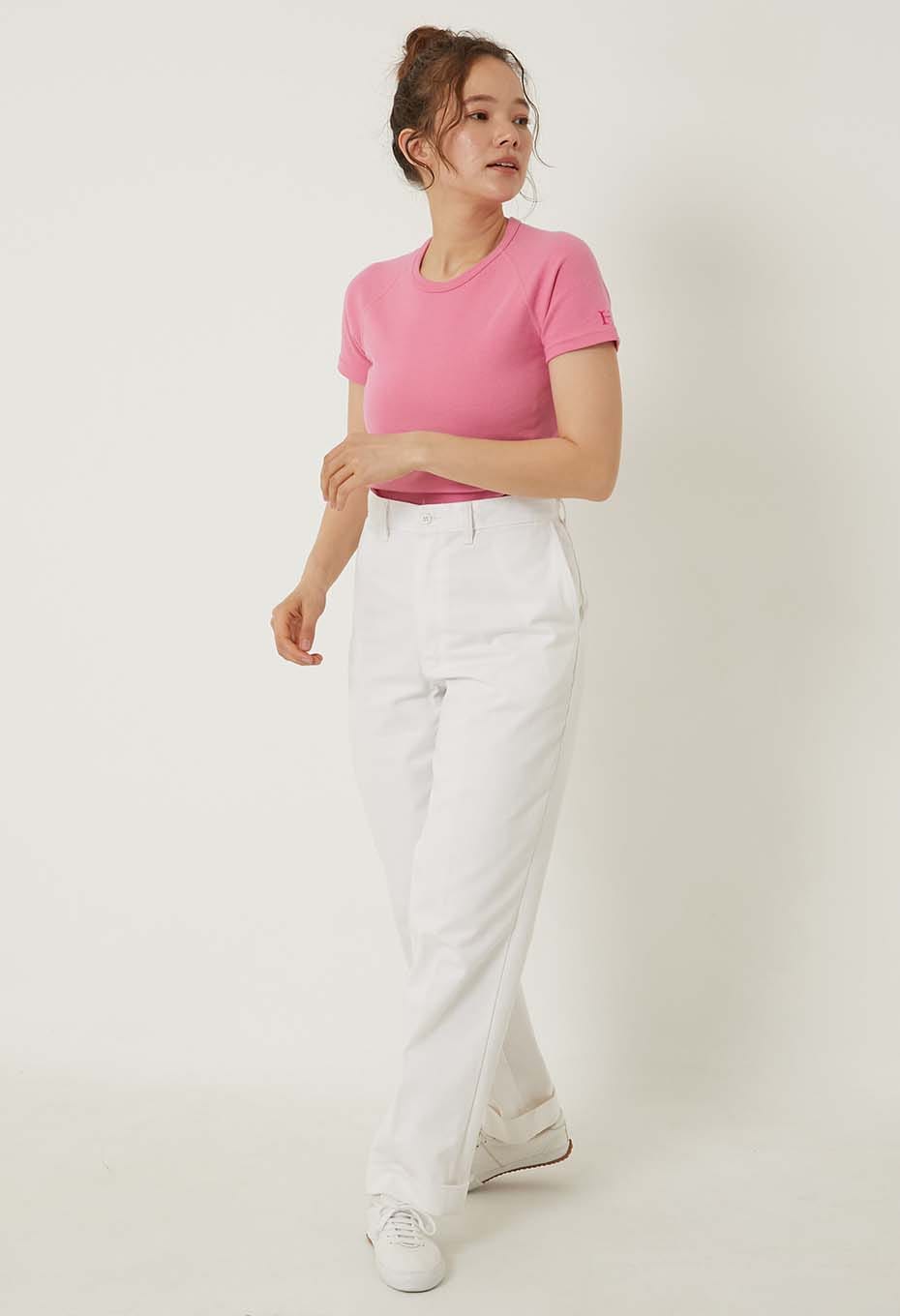 ストレッチフライス ショートスリーブ Tシャツ - ROSE