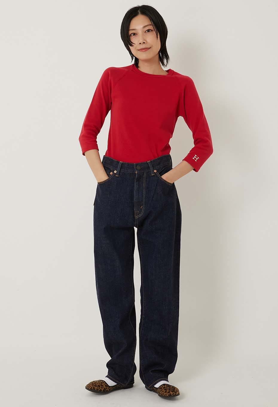 ストレッチフライス ハーフスリーブ Tシャツ - RUBY