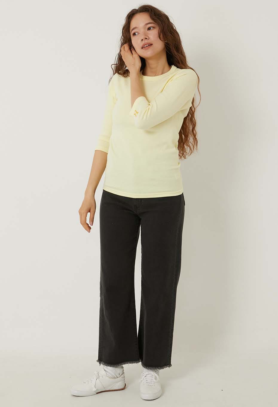 ストレッチフライス ハーフスリーブ Tシャツ - LT YELLOW