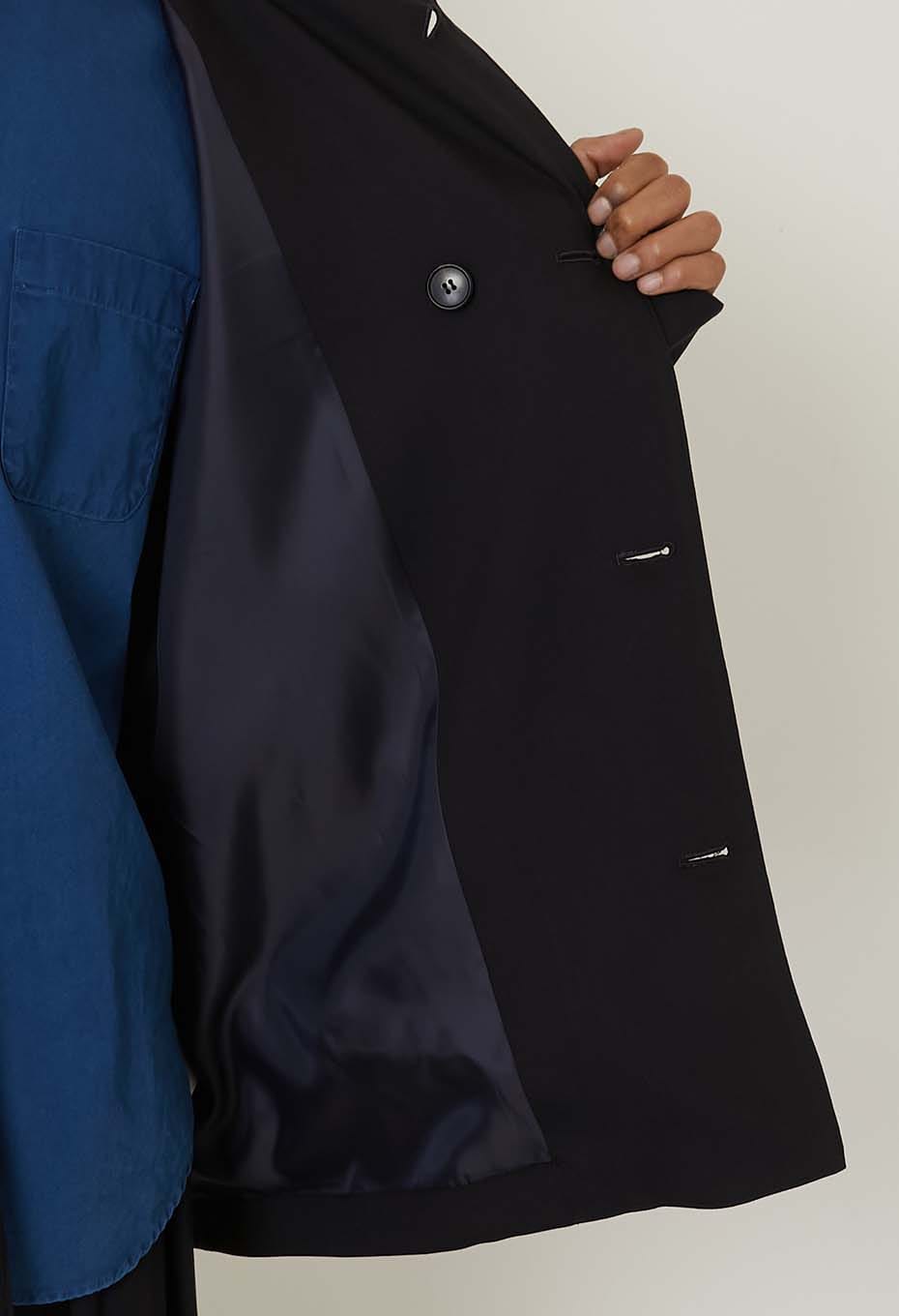 Stretch dry twill crew jacket - DARK NAVY