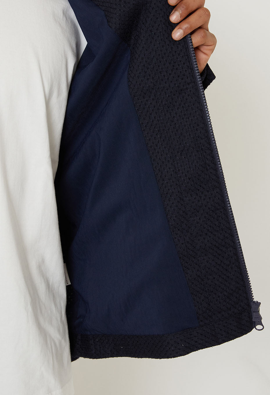 Meyer lace zip-up jacket - DARK NAVY