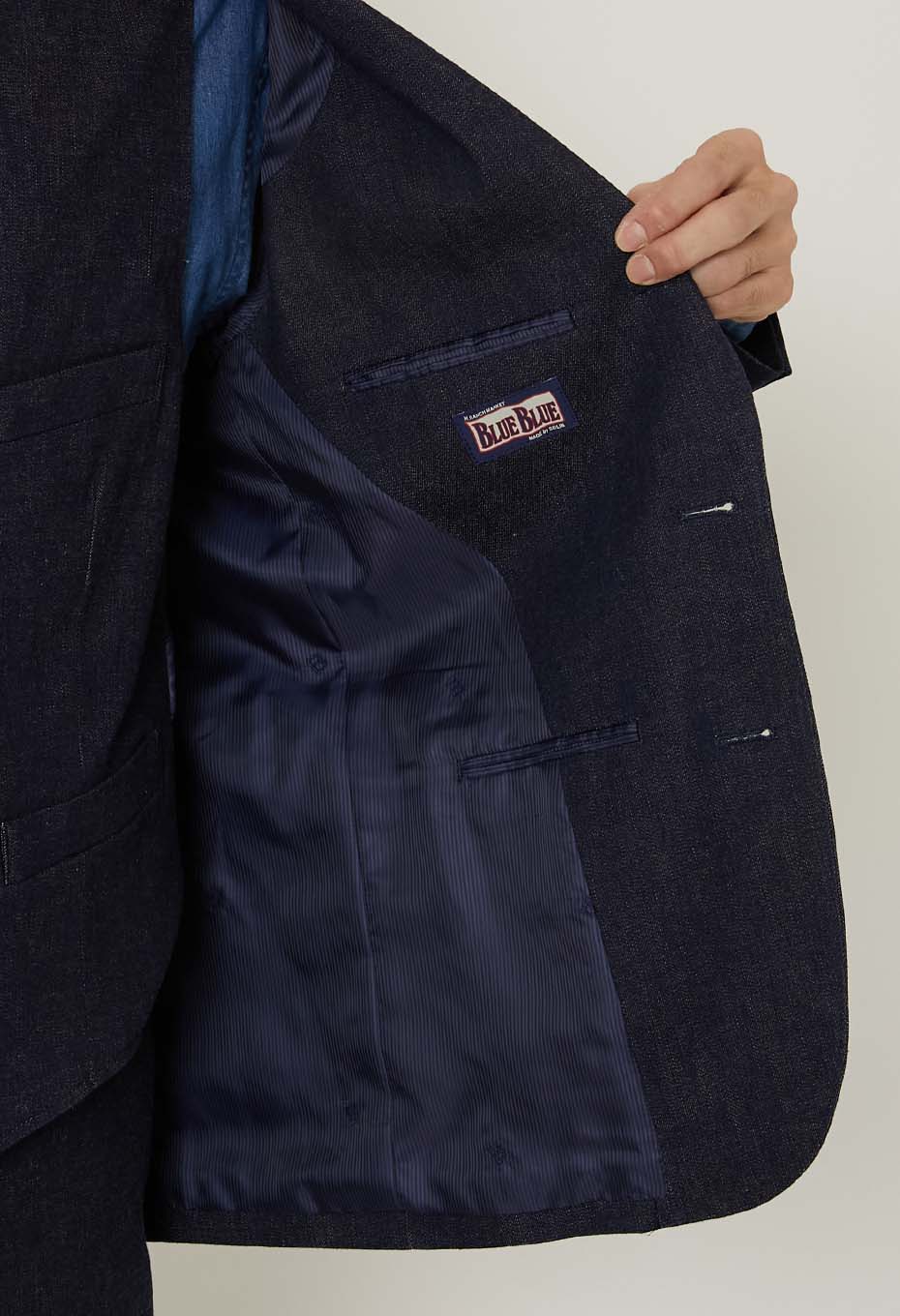 ウォッシュストレッチデニム 3B ジャケット - INDIGO
