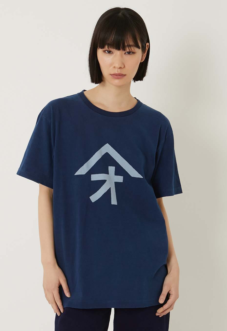 ヤマオバッセン インディゴ ショートスリーブTシャツ - INDIGO