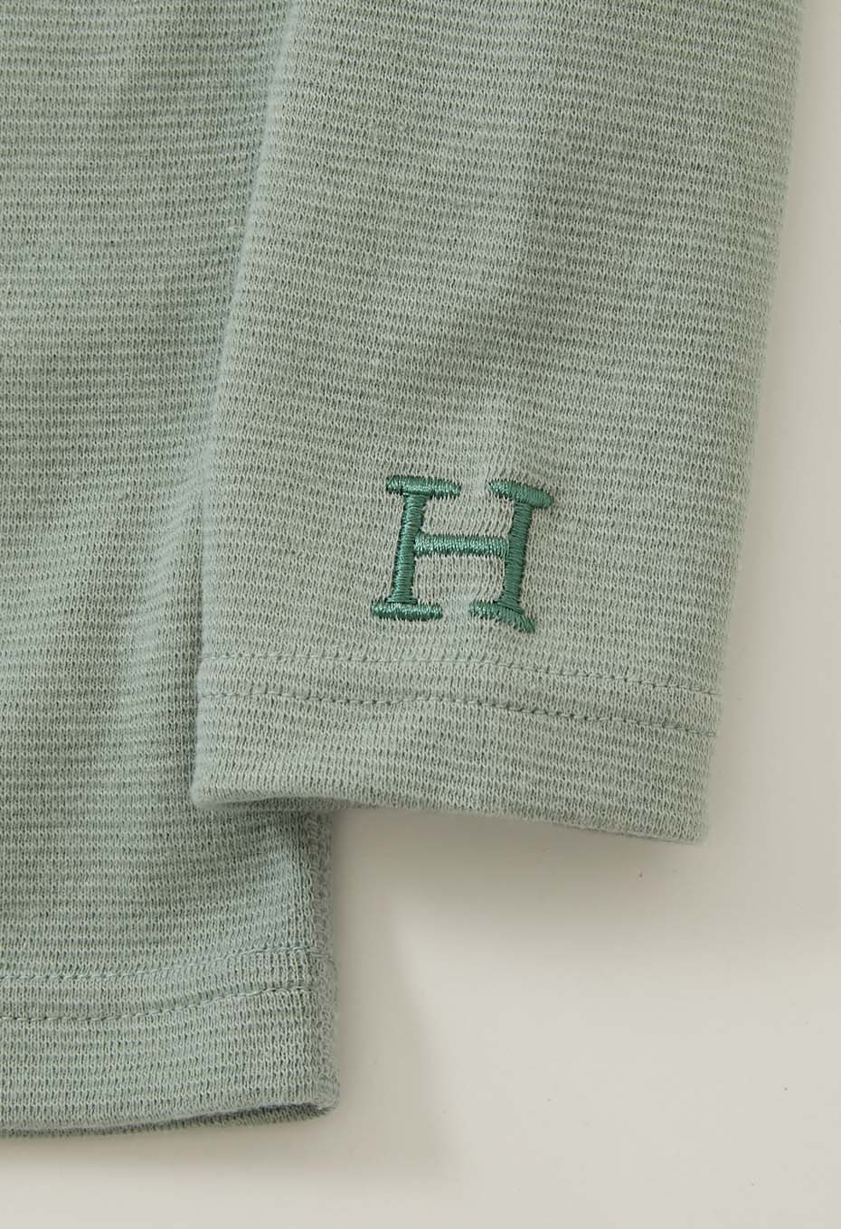 キッズ ストレッチフライス ロングスリーブ Tシャツ - SAGE GREEN