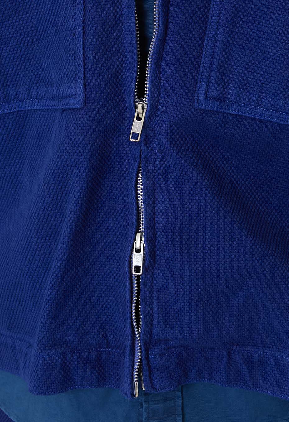 ブルーインディゴサシコ テゾメジップアップジャケット - INDIGO