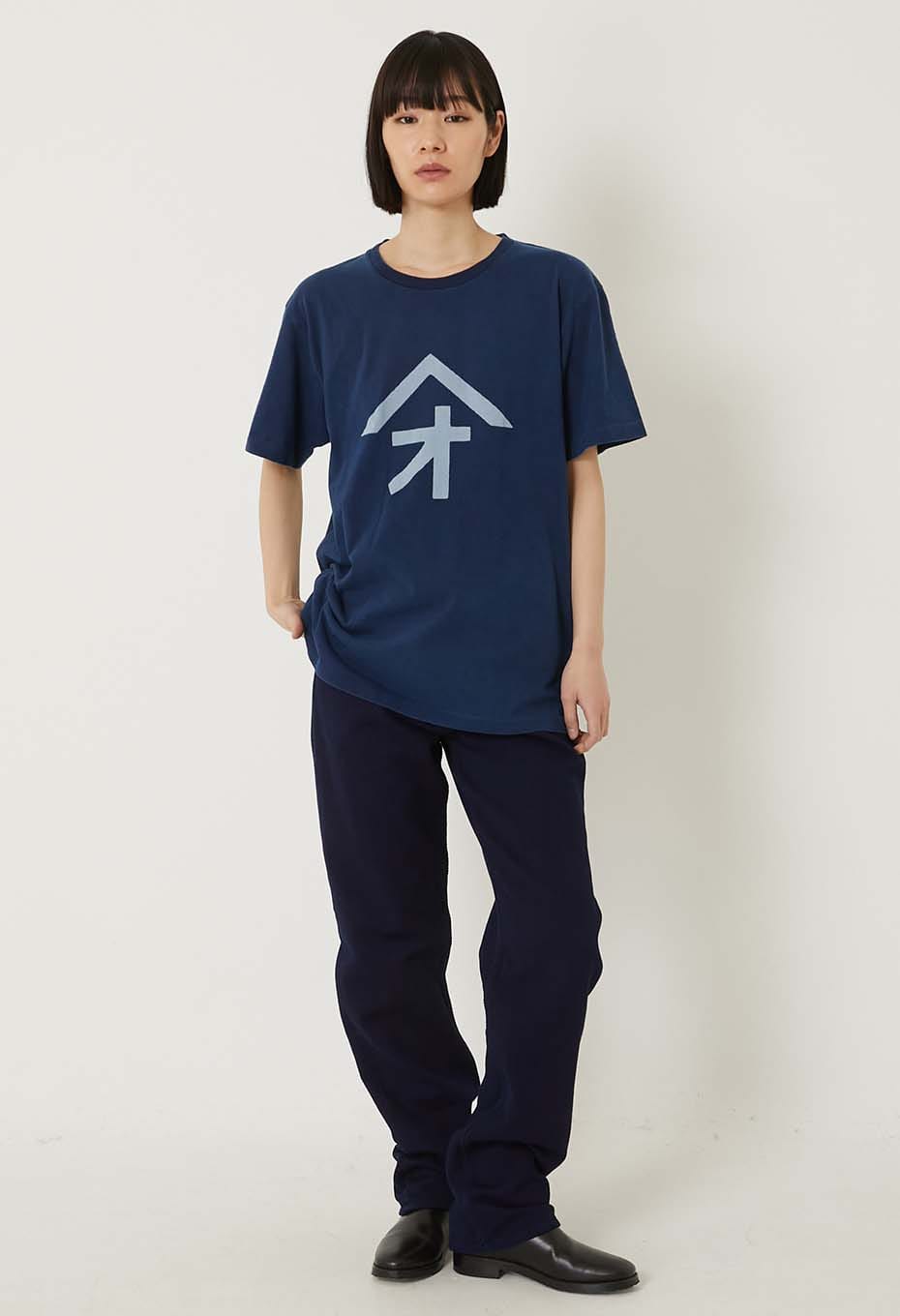 ヤマオバッセン インディゴ ショートスリーブTシャツ - INDIGO