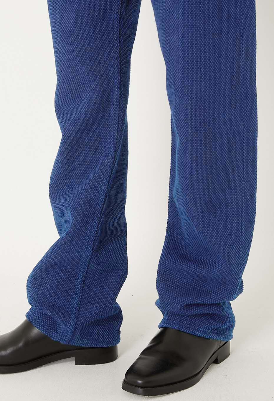 Woven Pure Indigo Light Sashiko Jeans - INDIGO